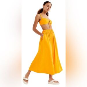 For Love & Lemons Clementine Midi Skirt - Sz Small